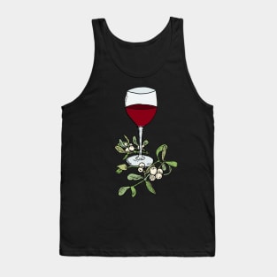 Mistletoe and wine Tank Top